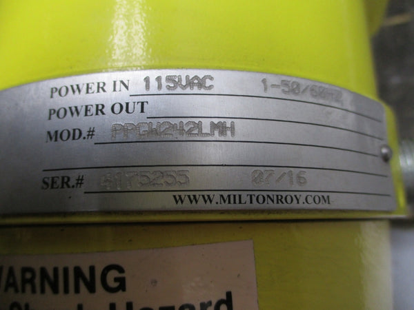 MILTON ROY MBH1018GPDCCE1SEST11NN22 208-230/460V 3.3-3/1.5A 625PSI (AS PICTURED) UNMP