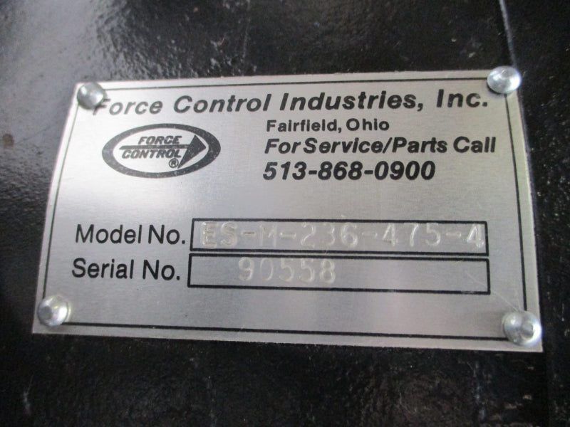 FORCE CONTROL INDUSTRIES ES-M-236-475-4 NSNP