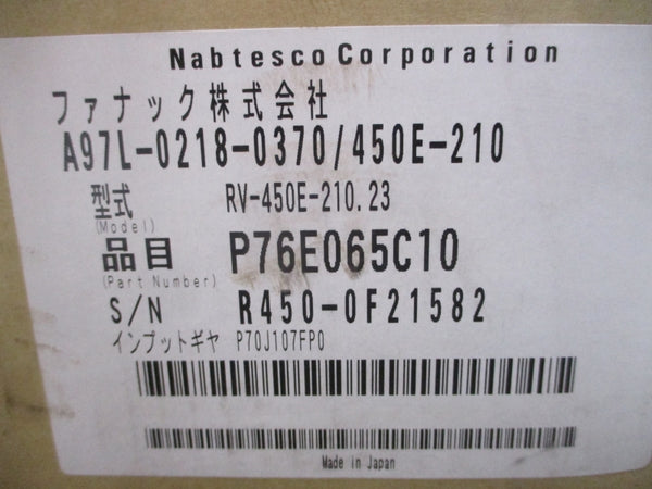 NABTESCO A97L-0218-0370/450E-210 NSMP