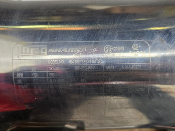 SEEPEX BN5-6L SK12FN140TC 00218ET3ESS145TCFL 208-230/460V 5.98-5.41/2.71A NSNP