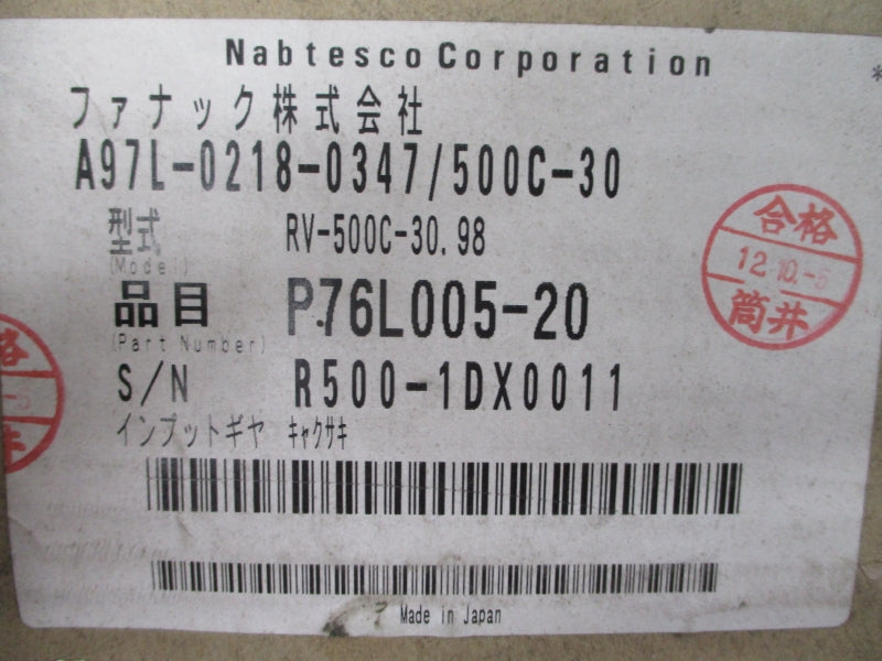 NABTESCO A97L-0218-0347/500C-30 NSMP