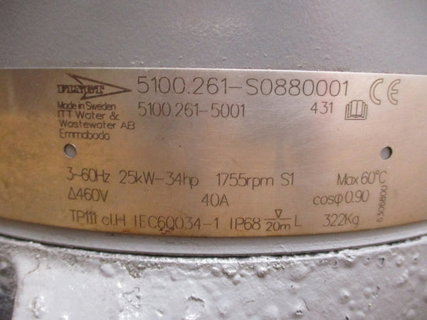 FLYGT 5100.261-S0880001 460V 40A UNMP