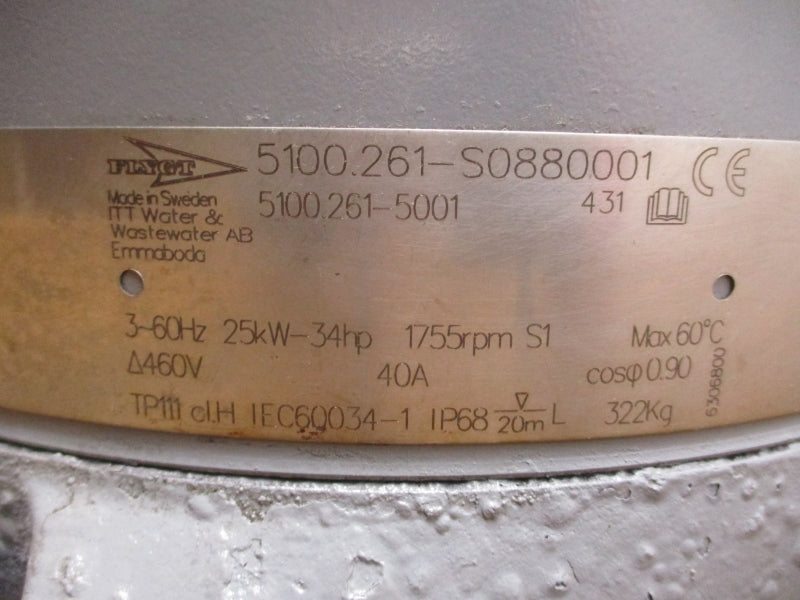 FLYGT 5100.261-S0880001 460V 40A UNMP