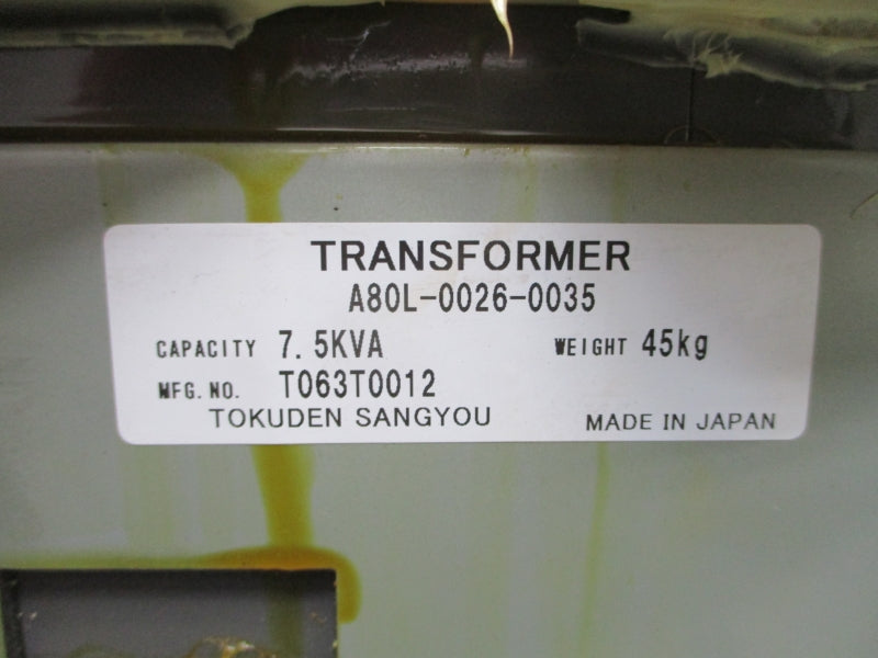 TOKUDEN SANGYOU A80L-0026-0035 440-480/500-575V NSNP