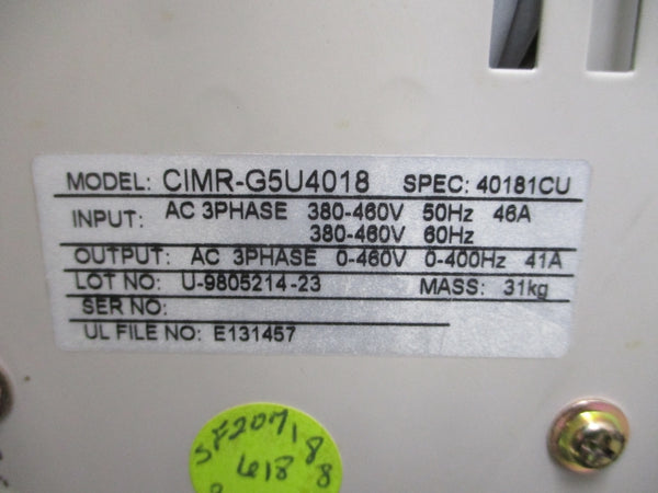 IMPULSE 4041-FVG+ CIMR-G5U4018 380-480VAC 46A UNMP