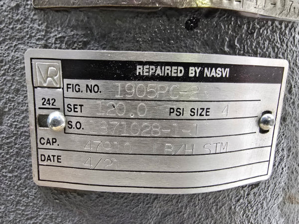 CONSOLIDATED 1905PC-2 120.0PSI SIZE 4 REMAN