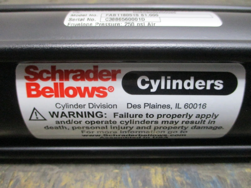SCHRADER BELLOWS 1HNC9000250086 FAB118051S61.000 250PSI NSNP