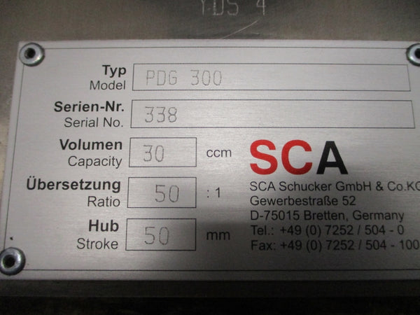 ATLAS COPCO SCA SCHUCKER DISPENSING SYSTEM PDG300 10-30VDC NSNP
