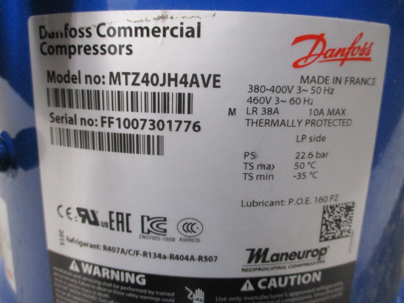DANFOSS MTZ40JH4AVE 380-400/460V 38A NSNP