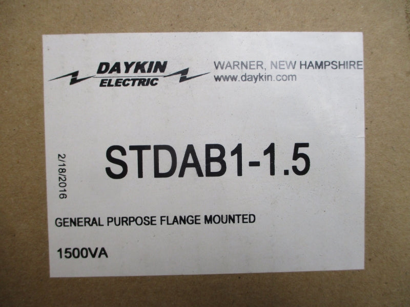 DAYKIN ELECTRIC STDAB1-1.5 480V 3.1A NSMP