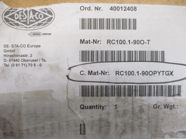 DESTACO RC100.1-90OPYTGX 30VDC NSMP