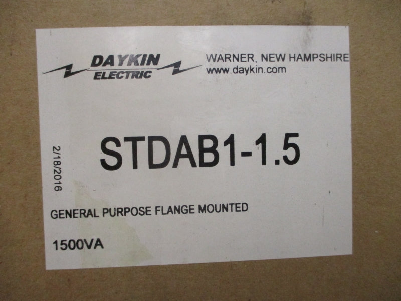 DAYKIN ELECTRIC STDAB1-1.5 480V 3.1A NSMP
