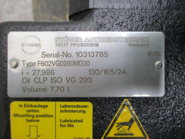 STOBER ANTRIEBSTECHNIK F602VG0280MQ30 NSNP