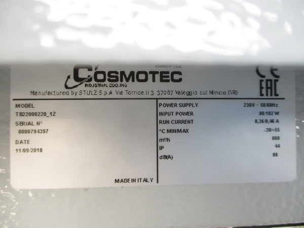 COSMOTEC TB22000220_1Z 230V 0.36/0.46A NSNP