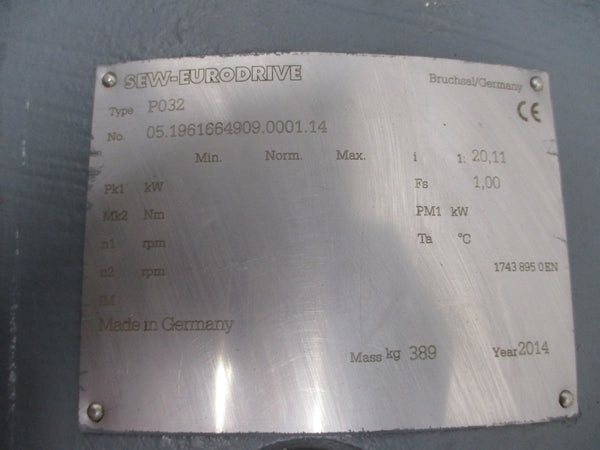 SEW-EURODRIVE 2P032KF107CM112H/BR/HR/TF/AS1H/KK 400V 66.00/264.00A NSNP