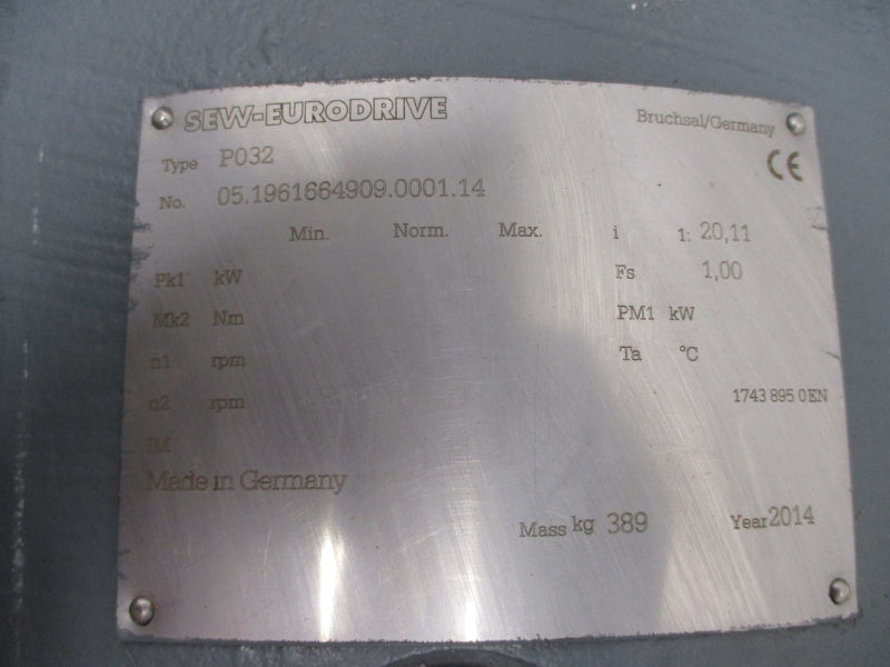 SEW-EURODRIVE 2P032KF107CM112H/BR/HR/TF/AS1H/KK 400V 66.00/264.00A NSNP