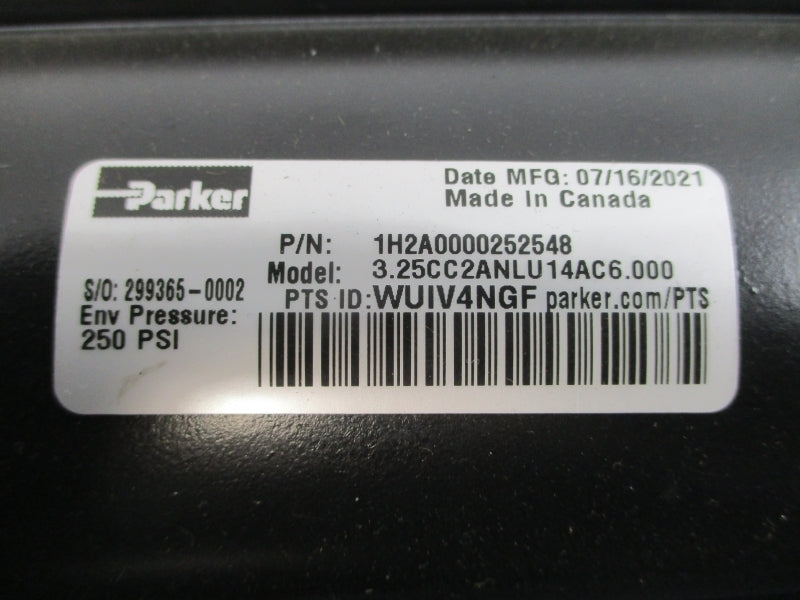 PARKER 3.25CC2ANLU14AC6.000 250PSI NSNP