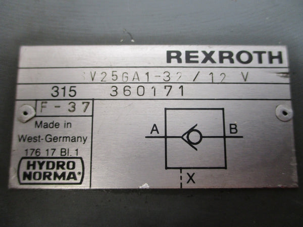 REXROTH SV25GA1-32 / 12 V 315360171 UNMP