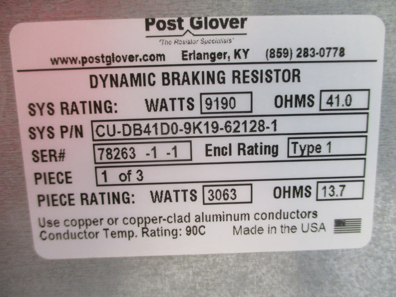 POST GLOVER CU-DB41D0-9K19-62128-1 NSNP