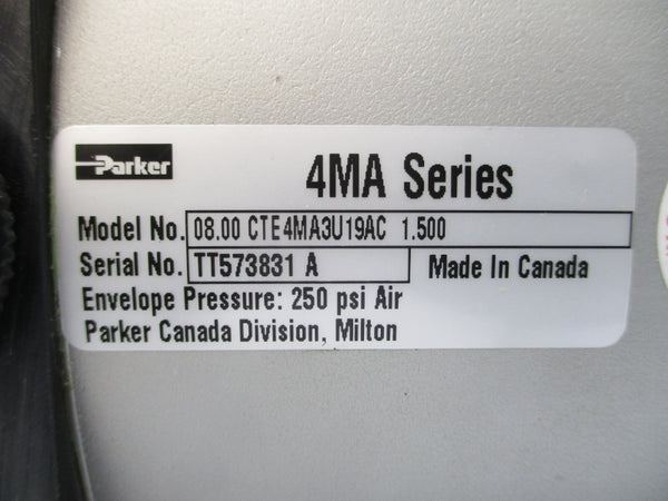 PARKER 08.00 CTE4MA3U19AC 1.500 250PSI NSNP