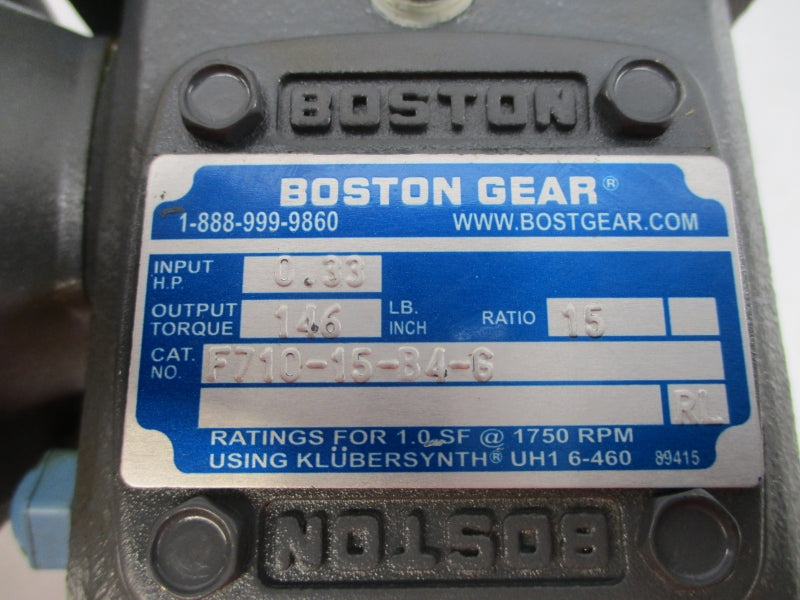 BOSTON GEAR ACRTF-B 33-896-918 F710-15-B4-G 115/208-230V 3.6/1.9-1.8A NSNP