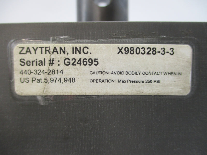 ZAYTRAN X980328-3-3 250PSI NSNP