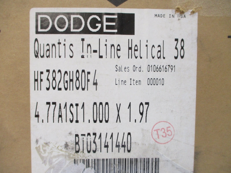 DODGE HF382GH80F4 230/460V 3/1.5A NSMP