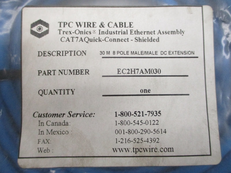 TPC WIRE & CABLE EC2H7AM030 REV. B NSMP