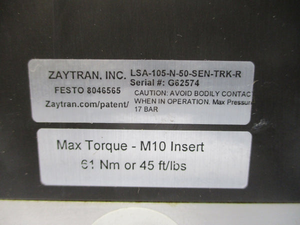 ZAYTRAN LSA-105-N-50-SEN-TRK-R 8046565 NSNP