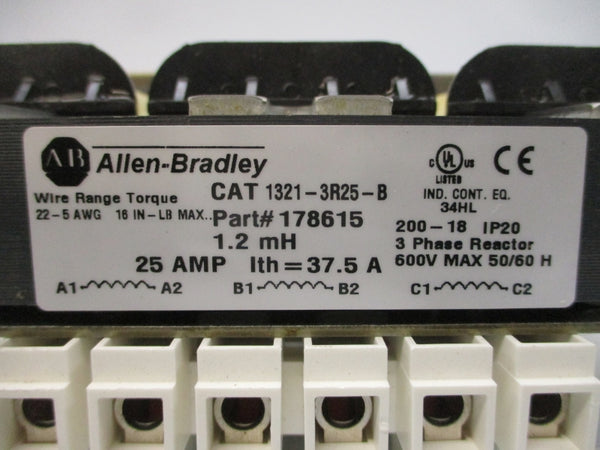 ALLEN BRADLEY 1321-3R25-B 600V 25A NSNP