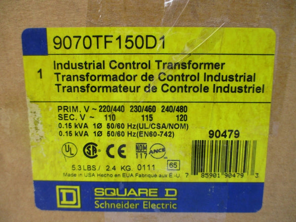 SQUARE D 9070TF150D1 480V (AS PICTURED) NSMP
