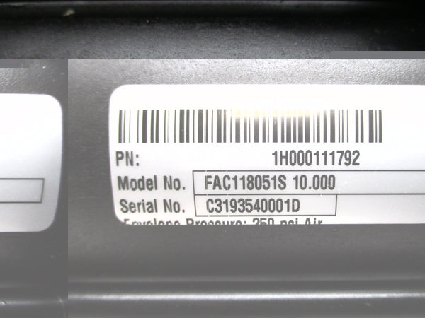 SCHRADER BELLOWS FAC118051S 10.000 250PSI NSNP