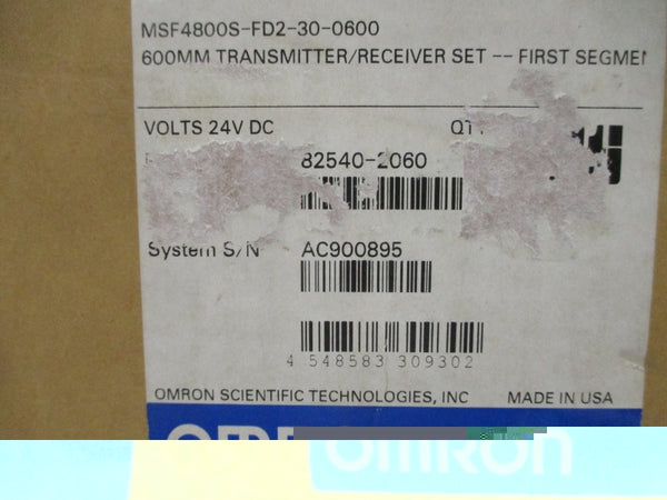 OMRON MSF4800S-FD2-30-0600 82540-2060 24VDC NSMP
