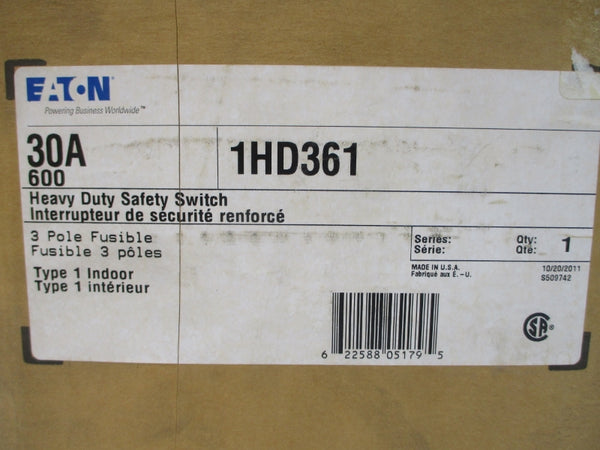 EATON 1HD361 600VAC 30A NSMP