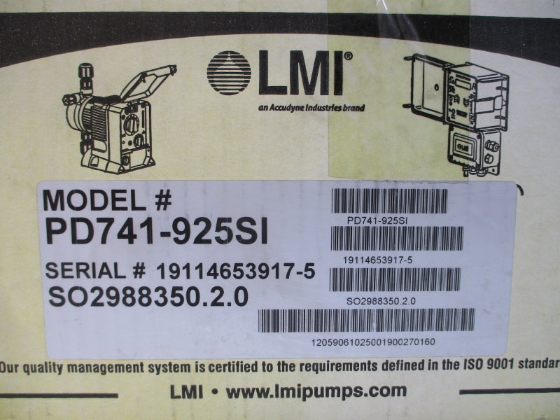 LMI PD741-925SI 115/230V .35A 250PSI NSMP