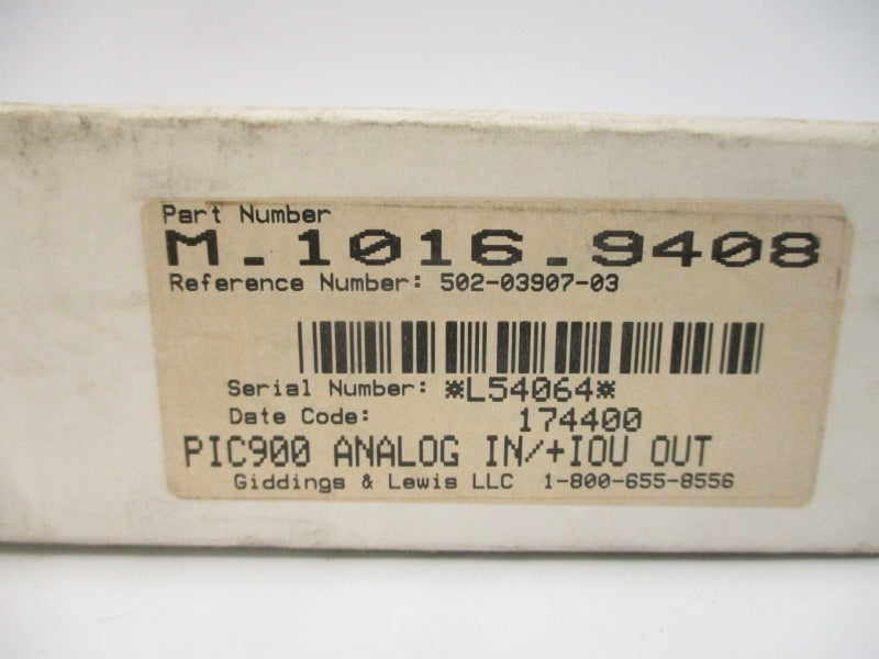 GIDDINGS & LEWIS M.1016.9408 10V NSMP