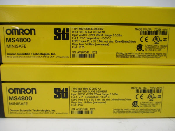 OMRON MSF4800-30-0920-XR2 70238-1069 24VDC NSMP