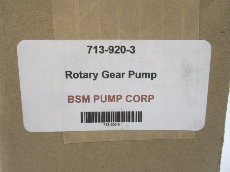 BSM PUMP 713-920-3 NSFS