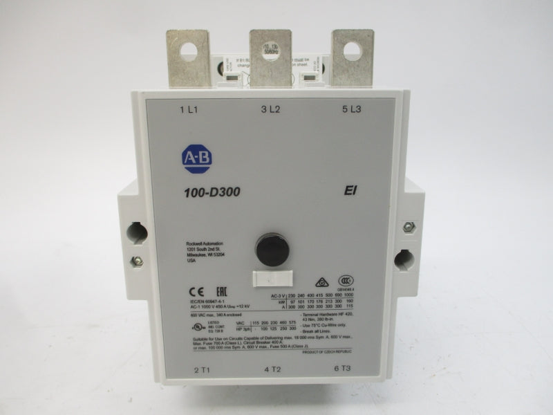 ALLEN BRADLEY 100-D300ED11 SER. B 110-130V (BR/WH) NSMP