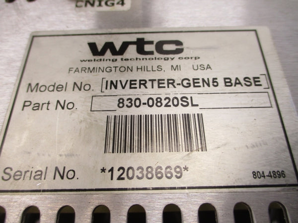 WTC 830-0820SL INVERTER-GEN5 BASE 480VAC 500A UNMP