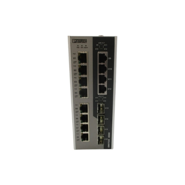 PHOENIX CONTACT FL SWITCH 4004T-8POE-4SFP 1026922 52-57VDC 4.97-4.54A NSNP