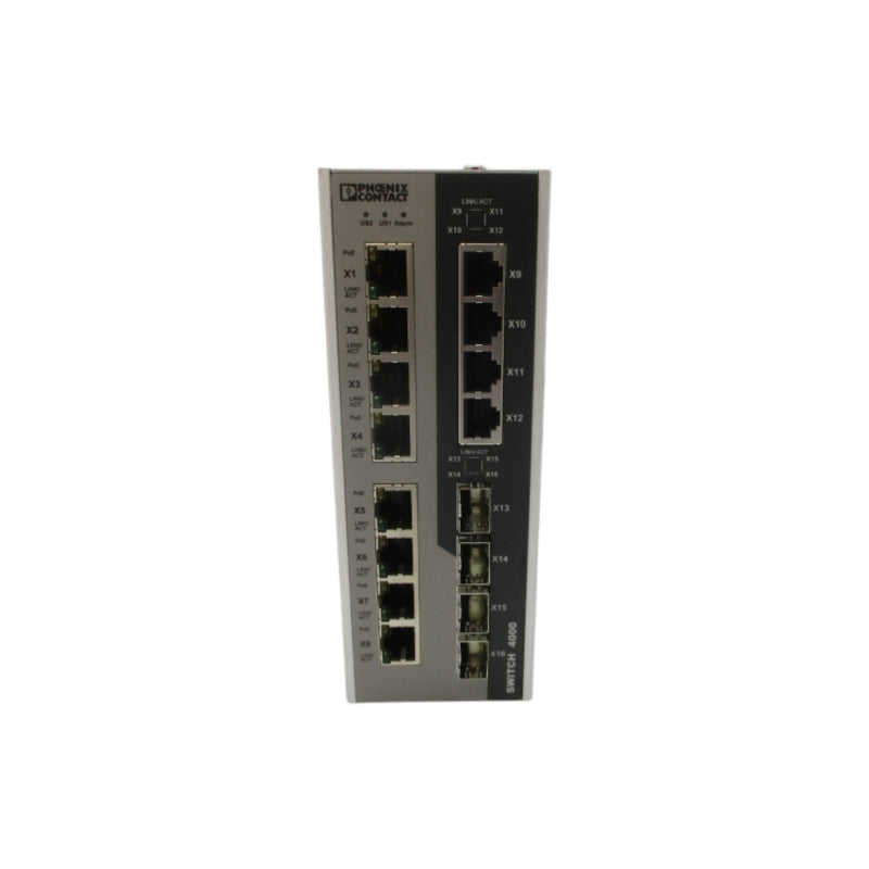 PHOENIX CONTACT FL SWITCH 4004T-8POE-4SFP 1026922 52-57VDC 4.97-4.54A NSNP