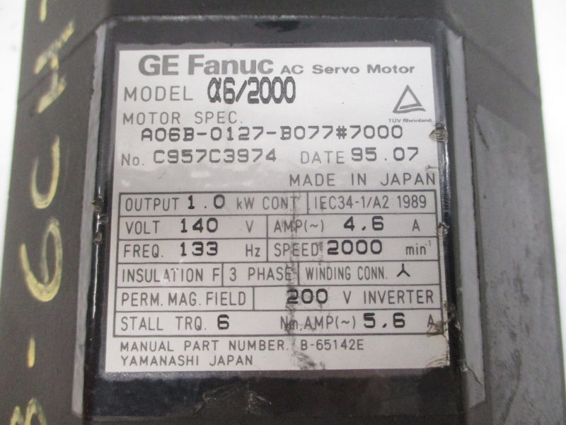GE FANUC A06B-0127-B077#7000 140VAC 4.6A NSNP