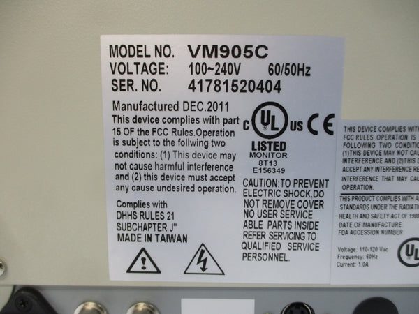SPECO TECHNOLOGIES VM905C 100-240V NSMP