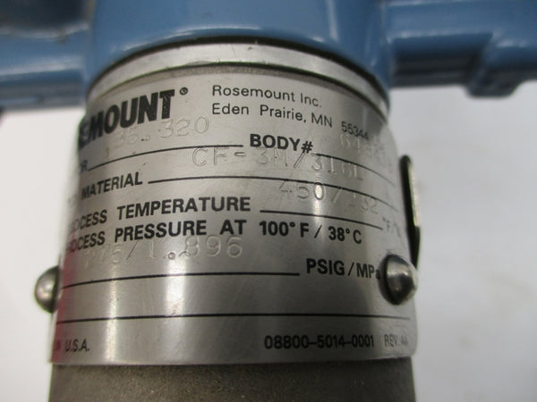 ROSEMOUNT 8800CF020SA1N1D1M5 30-42VDC 275PSI NSNP