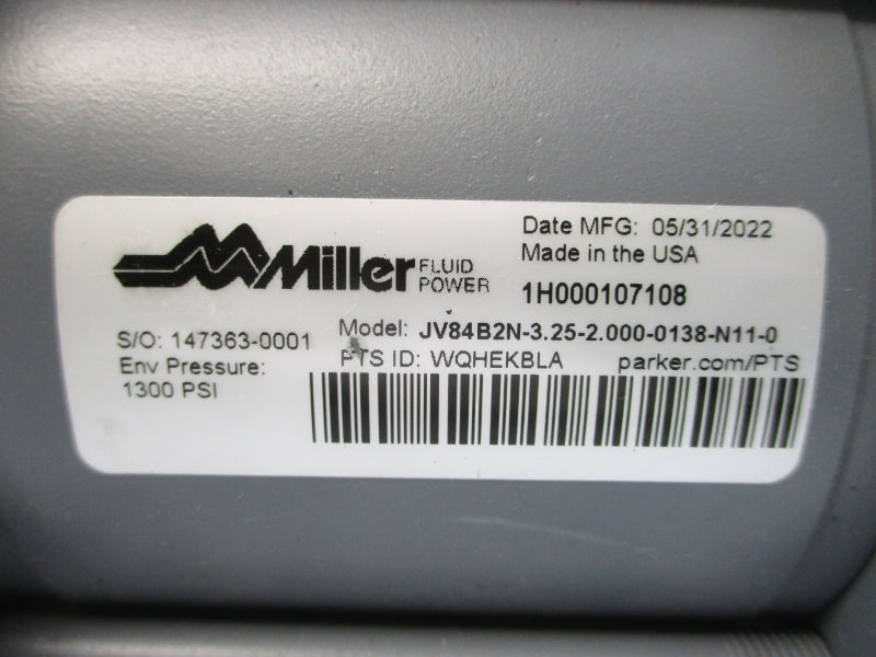 MILLER JV84B2N-3.25-2.000-0138-N11-0 1300PSI NSNP