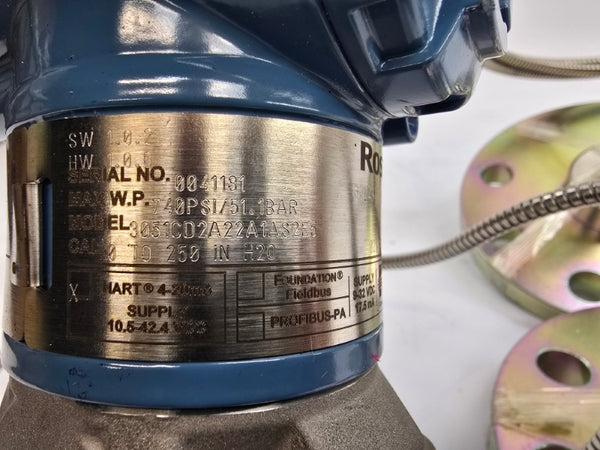 ROSEMOUNT 3051CD2A22A1AS2E5 10.5-42.4VDC 740PSI NSNP