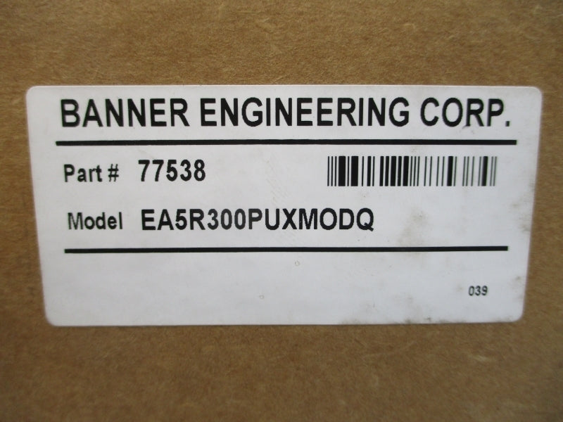 BANNER ENGINEERING EA5R300PUXMODQ 77538 15-30VDC NSMP