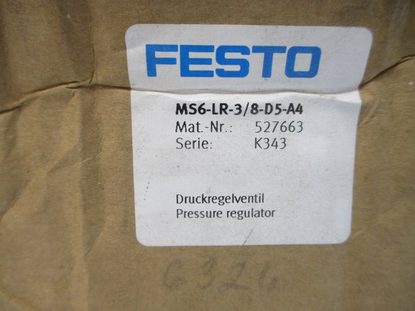 FESTO MS6-LR-3/8-D5-A4 527663 60-300PSI NSMP
