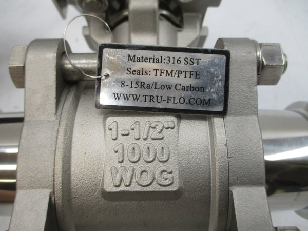 TRU-FLO 316 SST 1000WOG 1-1/2" NSNP